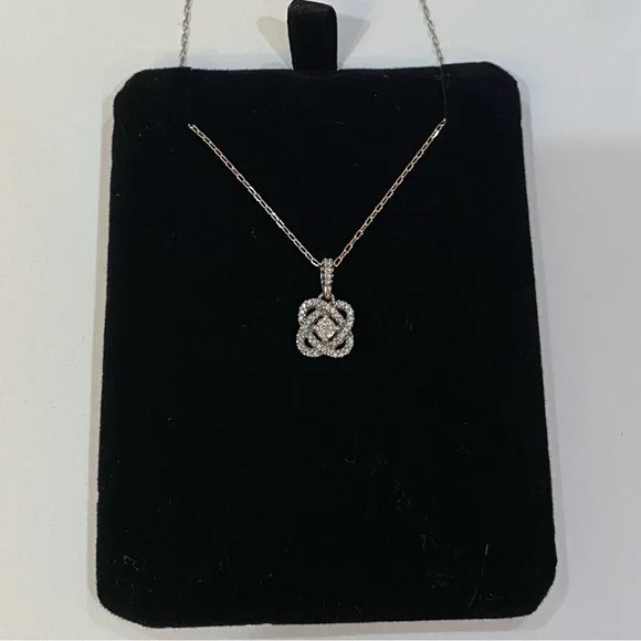 KAY JEWELERS NEW Center of Me Diamond 1/10 ct tw Sterling Silver 18” Necklace - Picture 4 of 9